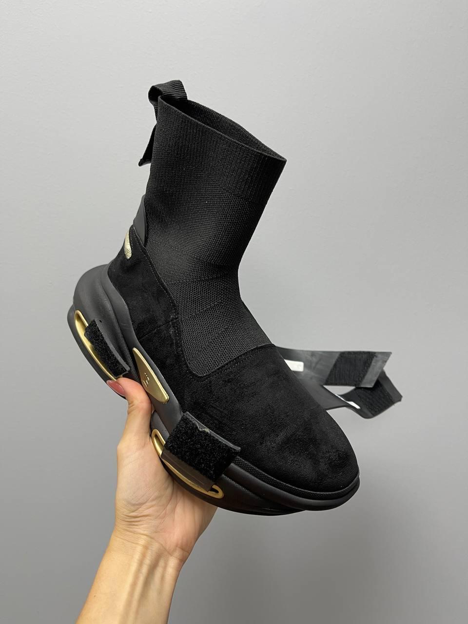Balmain B-Bold Sneakers Black Gold