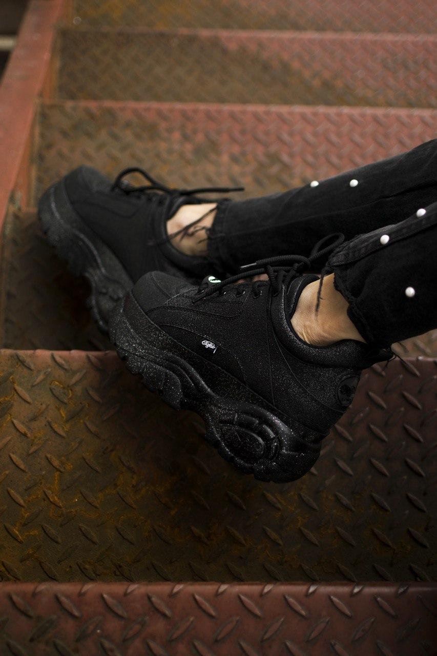 Buffalo London Glitter Black