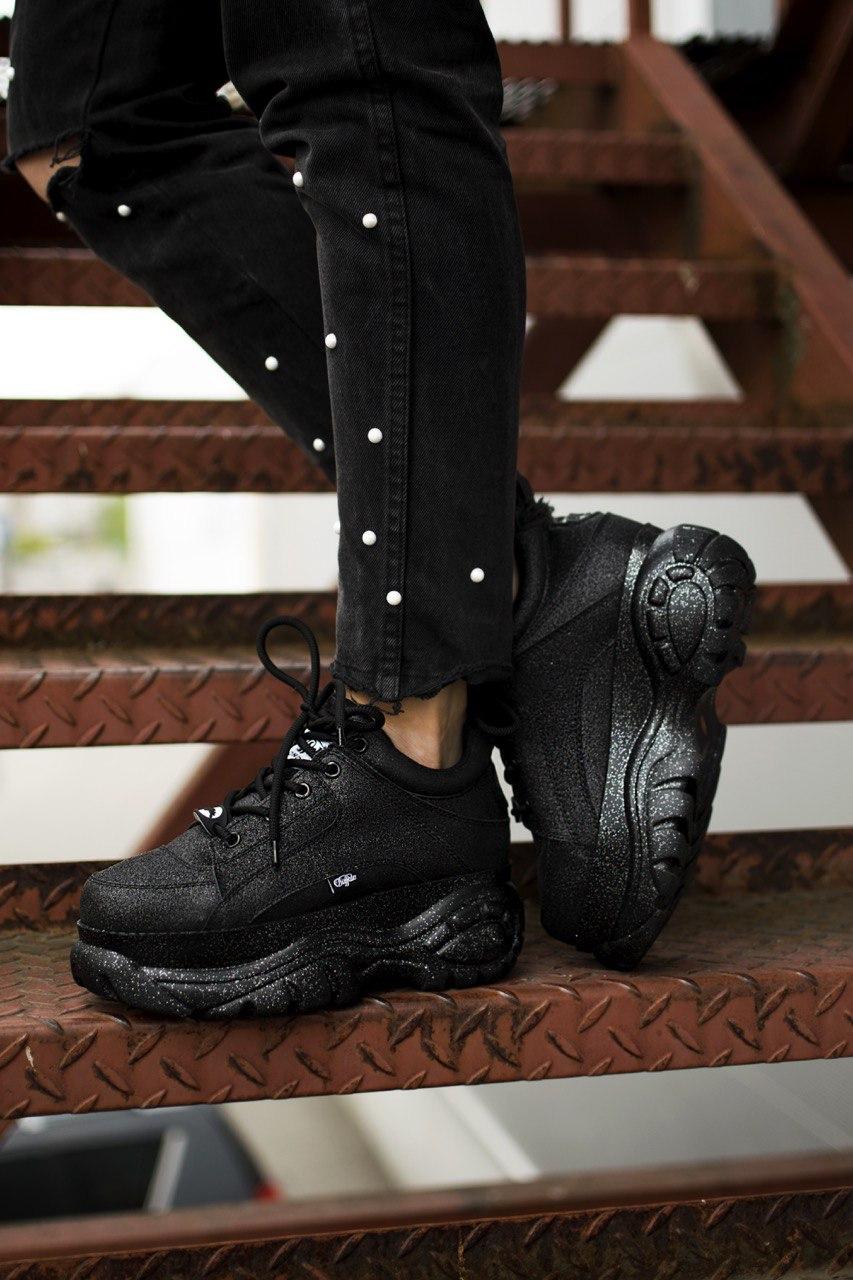 Buffalo London Glitter Black
