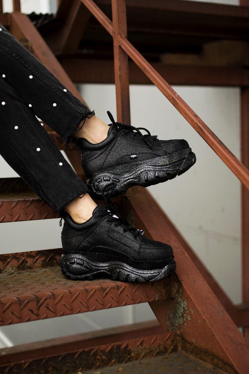 Buffalo London Glitter Black