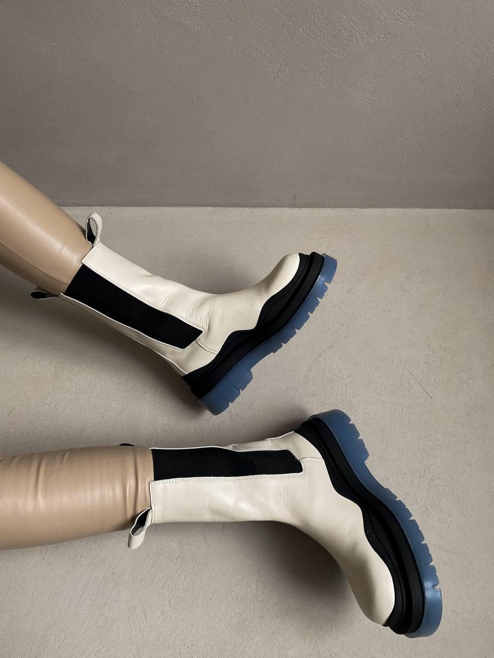 Bottega Veneta White Black Violet