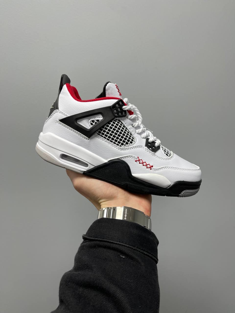 Nike Air Jordan 4 Chunky Lace White Black