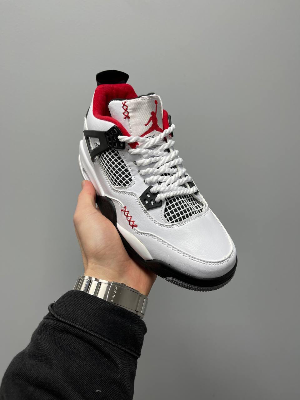 Nike Air Jordan 4 Chunky Lace White Black