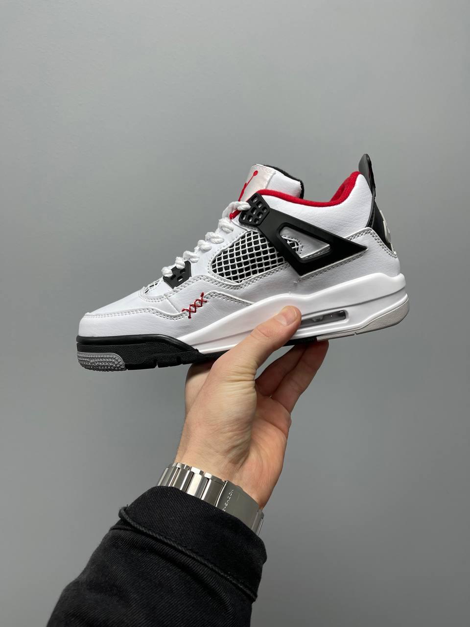 Nike Air Jordan 4 Chunky Lace White Black