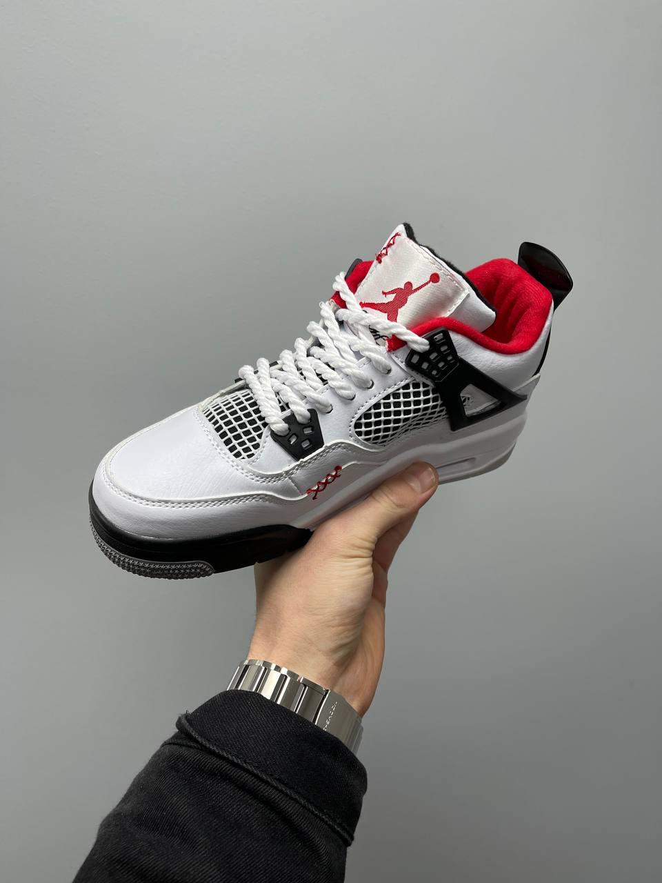 Nike Air Jordan 4 Chunky Lace White Black