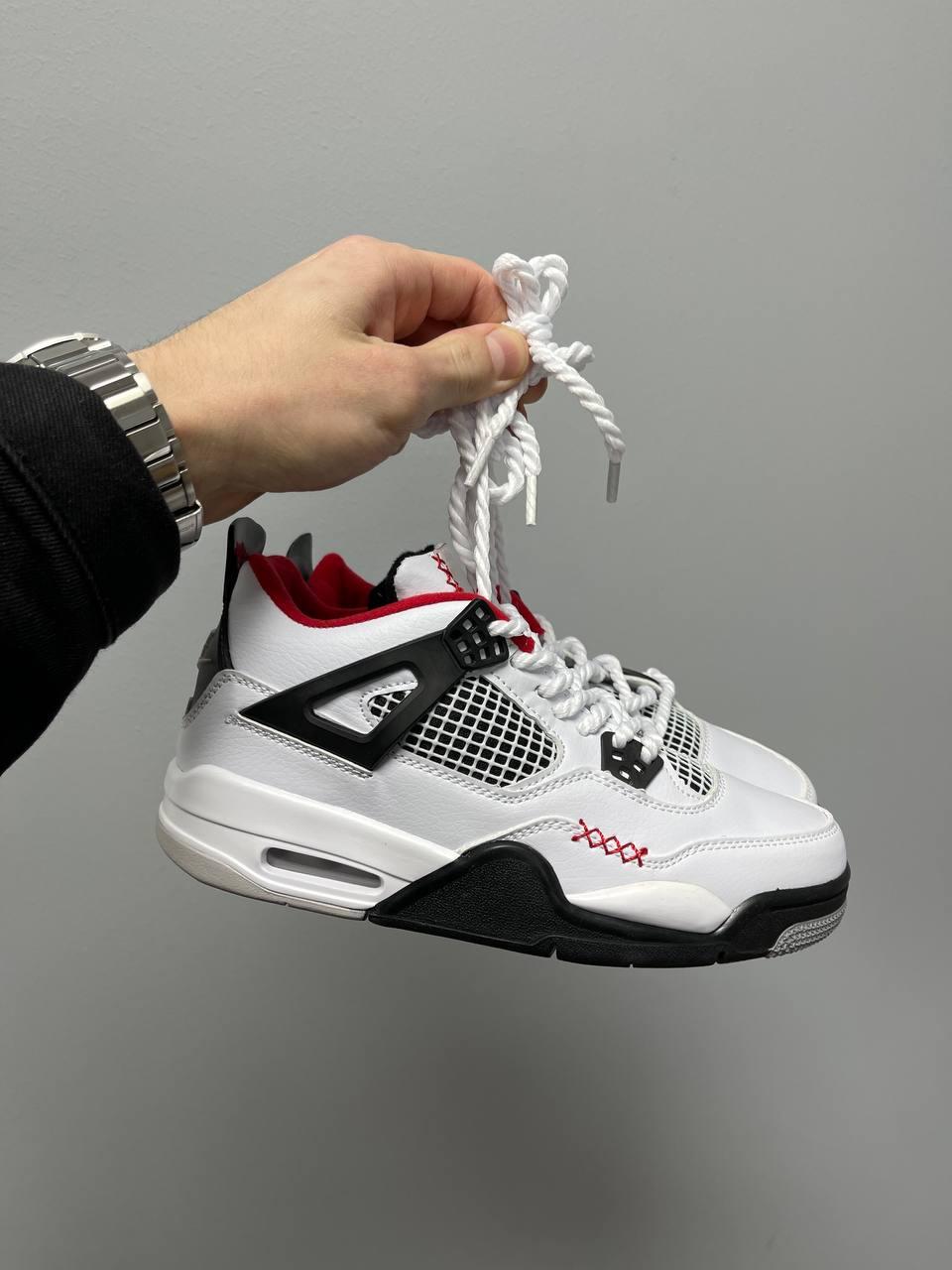Nike Air Jordan 4 Chunky Lace White Black