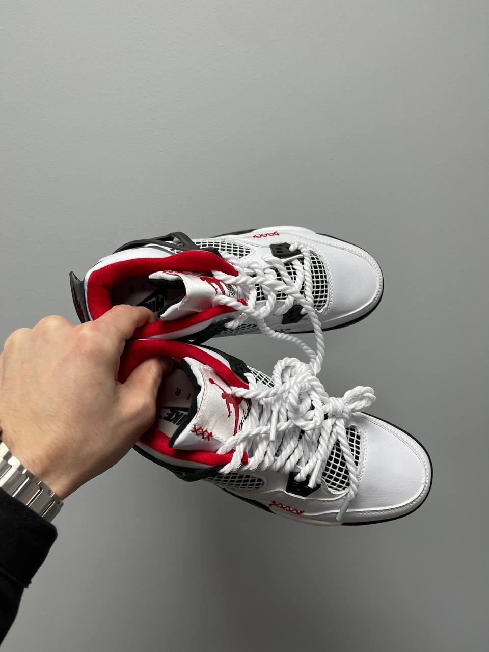 Nike Air Jordan 4 Chunky Lace White Black