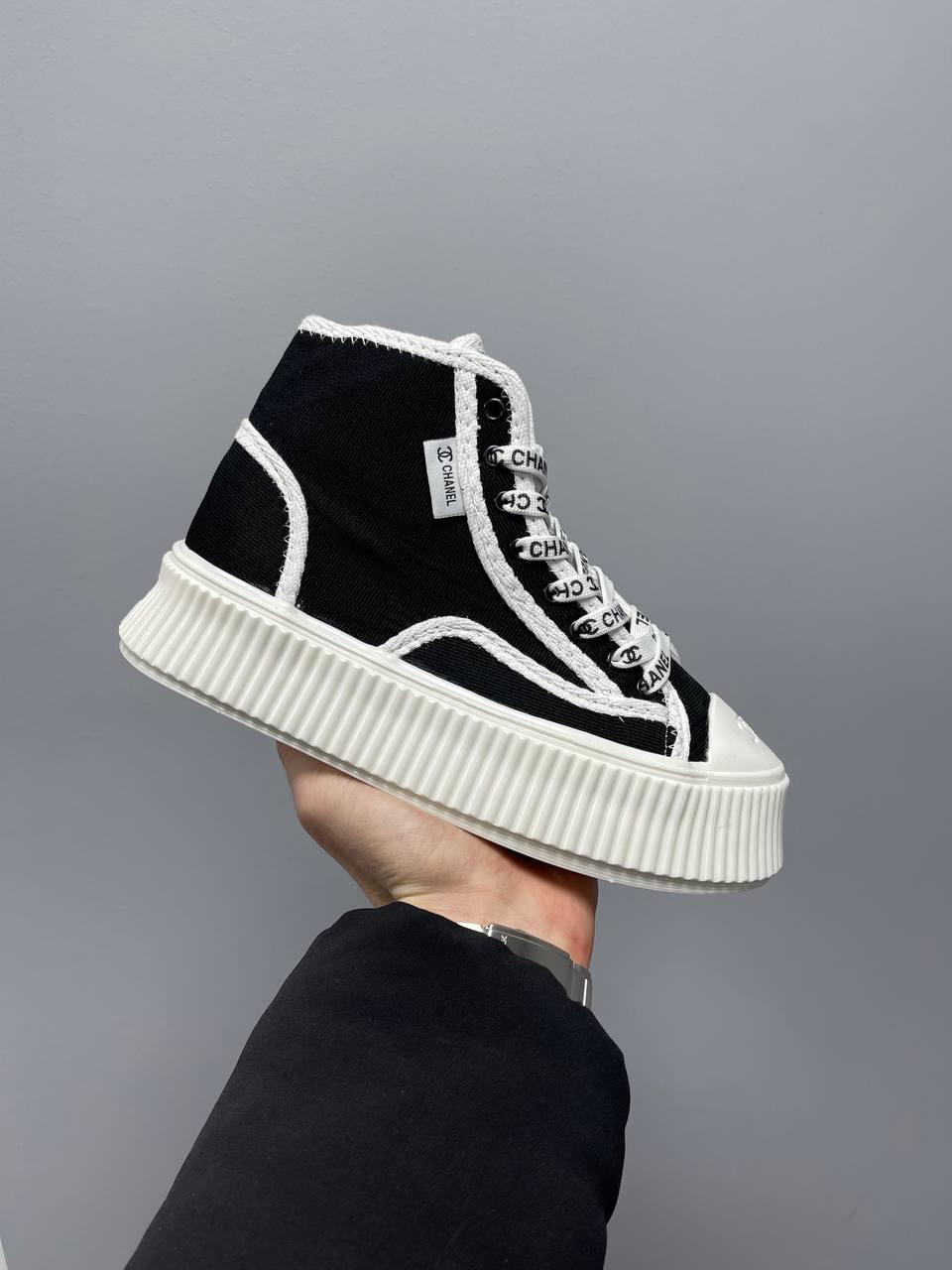 Chanel Sneakers Platform Black