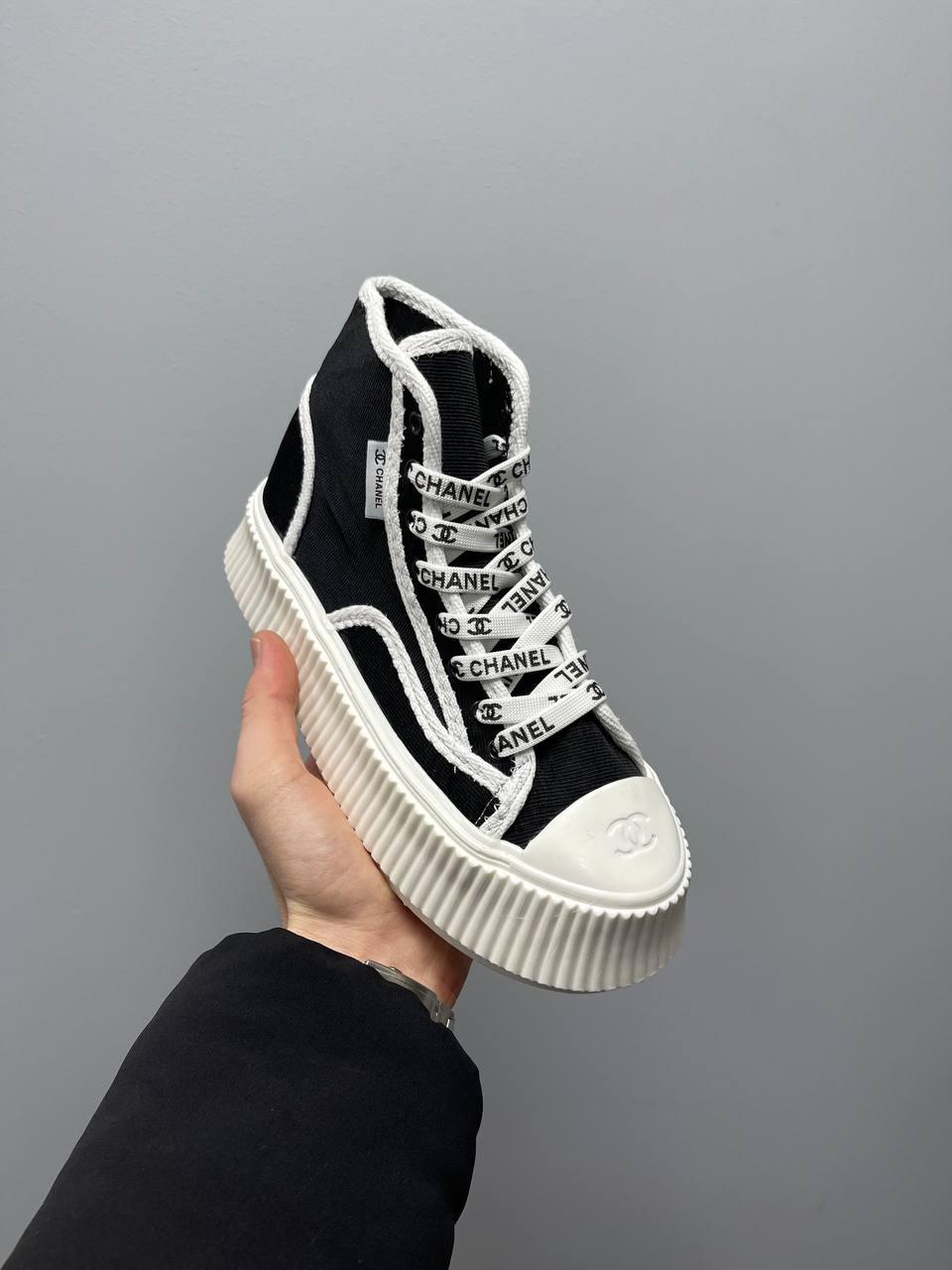Chanel Sneakers Platform Black