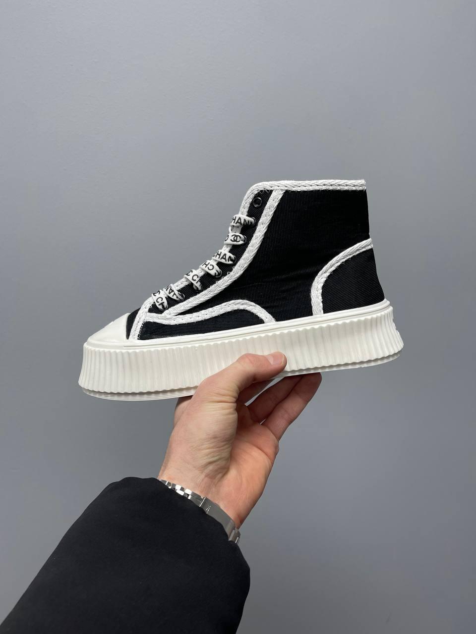 Chanel Sneakers Platform Black