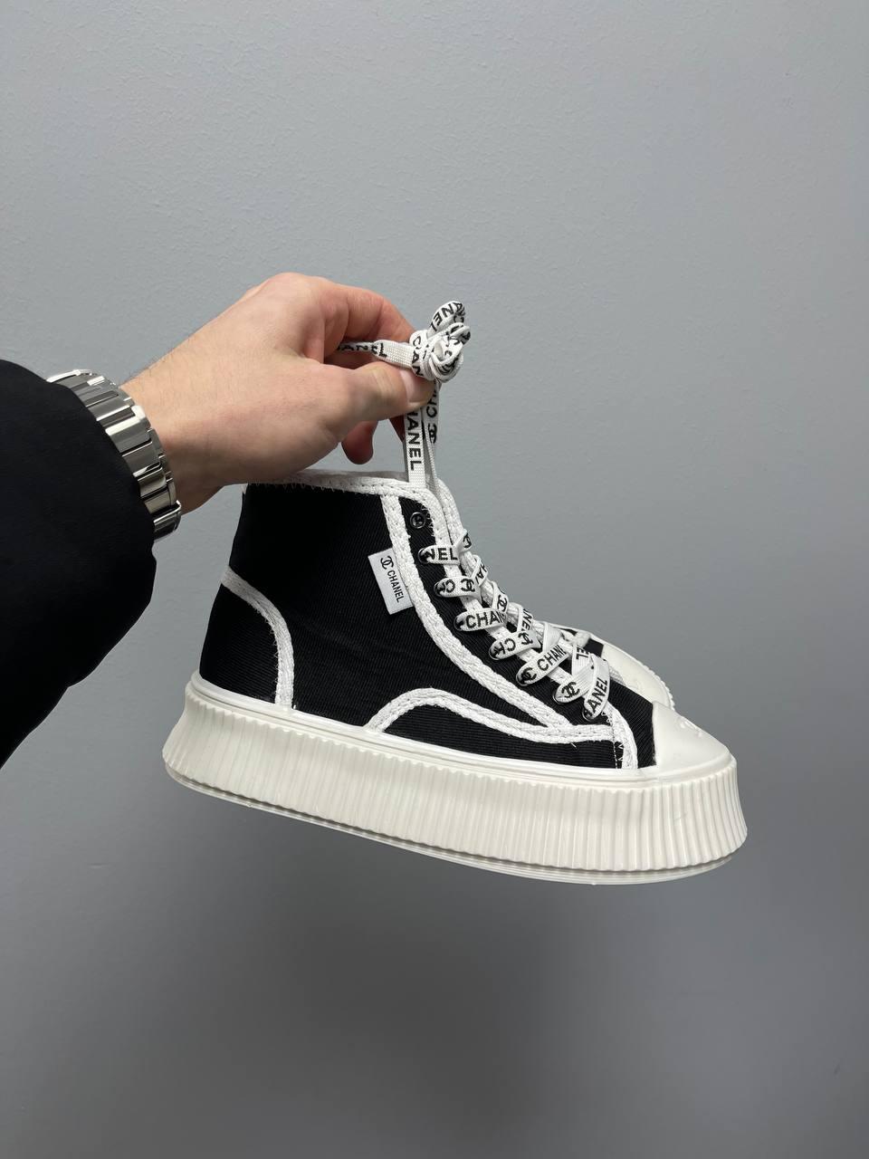 Chanel Sneakers Platform Black