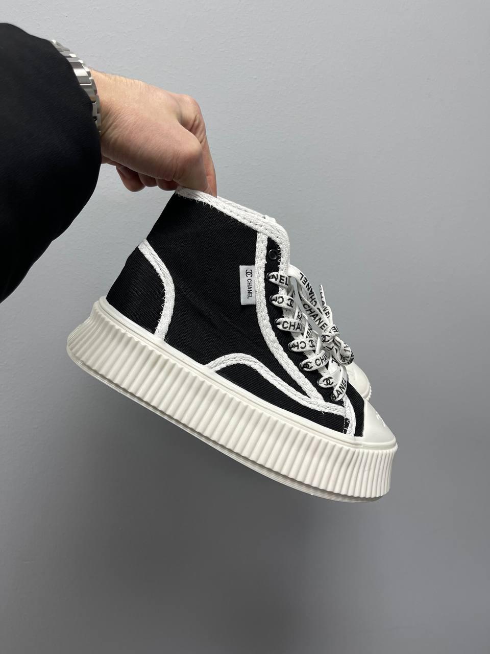 Chanel Sneakers Platform Black