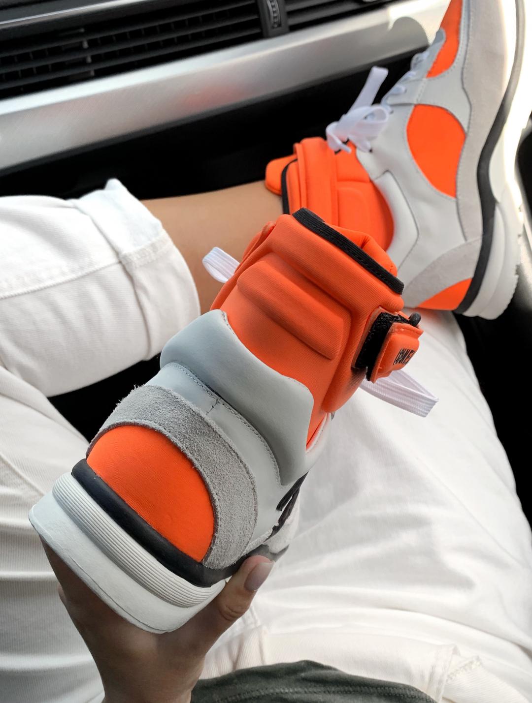Chanel High Orange Grey Black