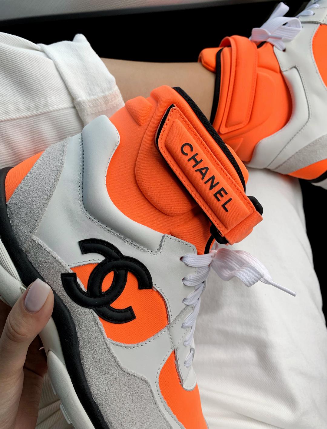 Chanel High Orange Grey Black