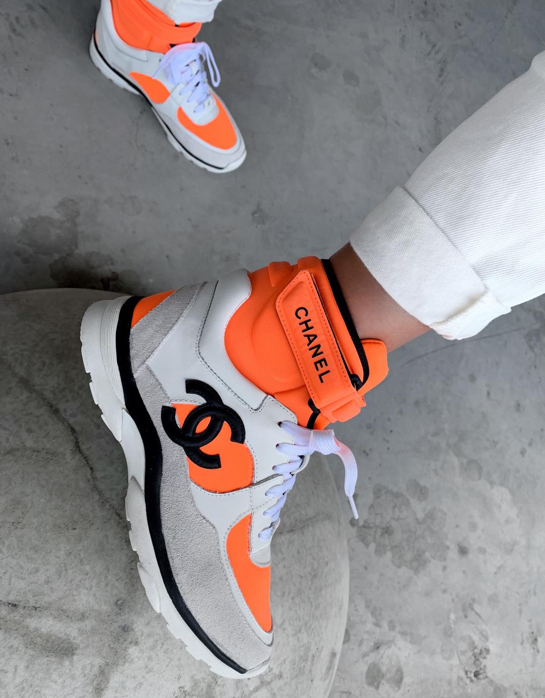 Chanel High Orange Grey Black