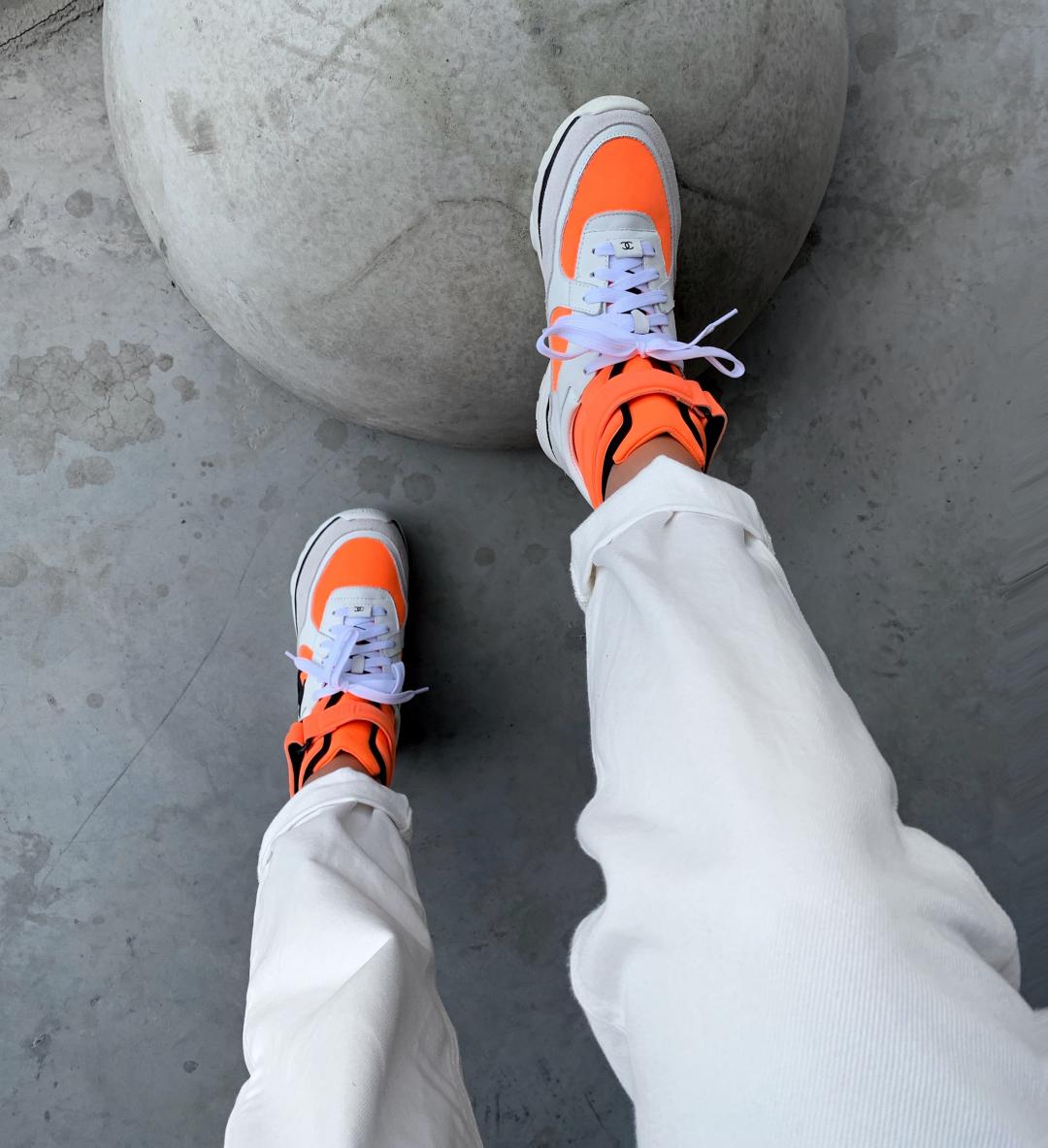 Chanel High Orange Grey Black