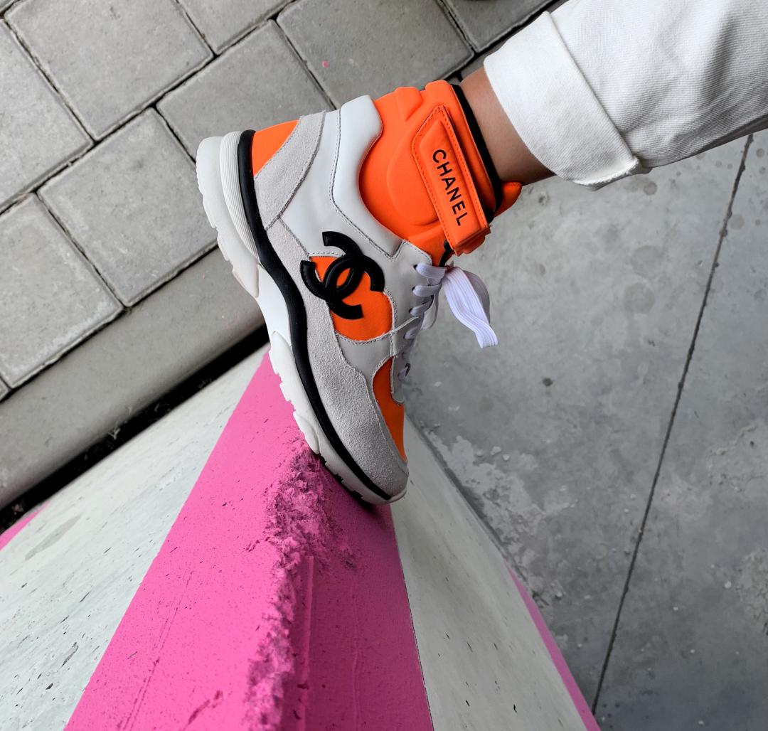 Chanel High Orange Grey Black