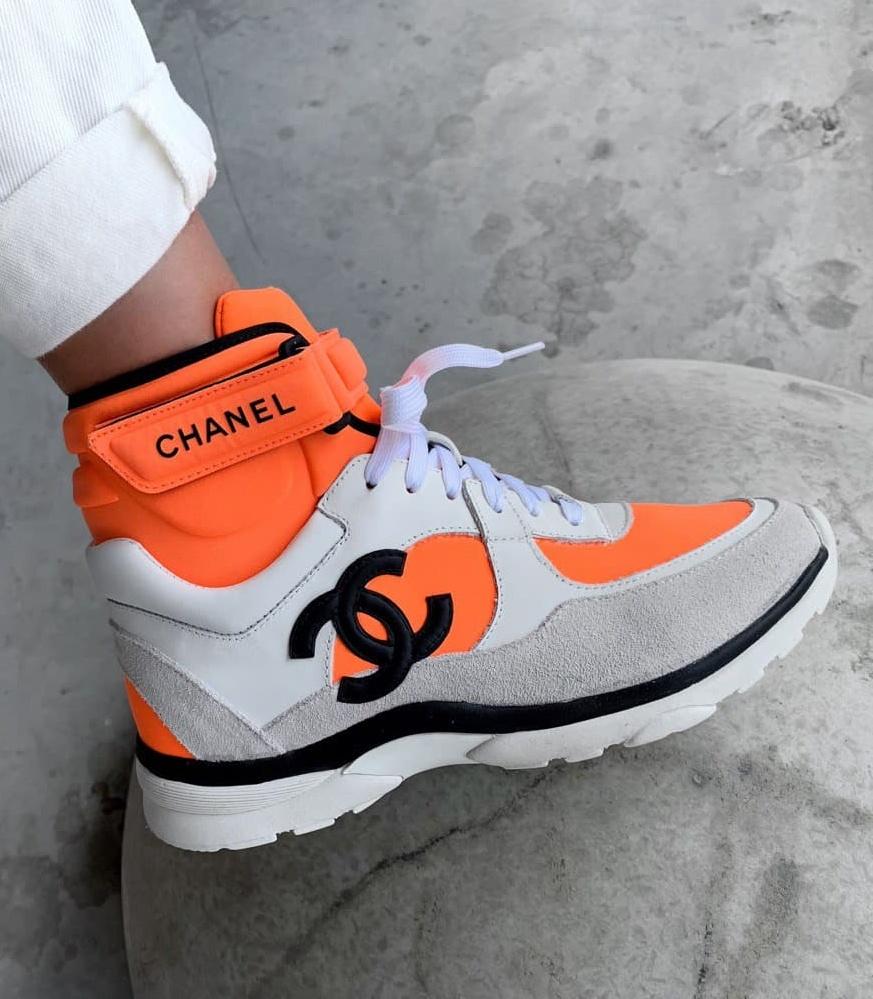 Chanel High Orange Grey Black