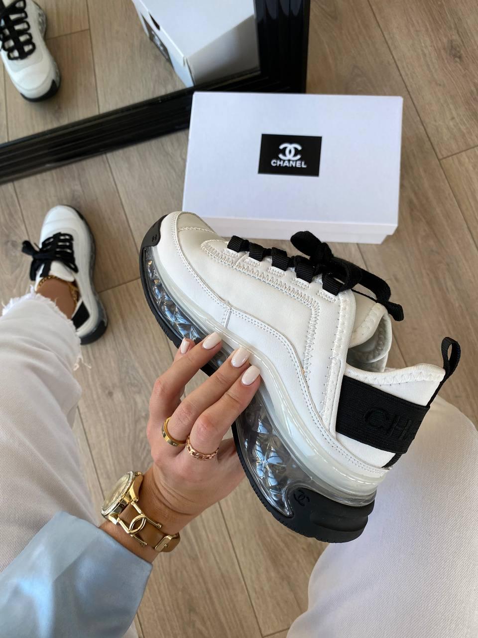 Chanel Sneakers White Crystal