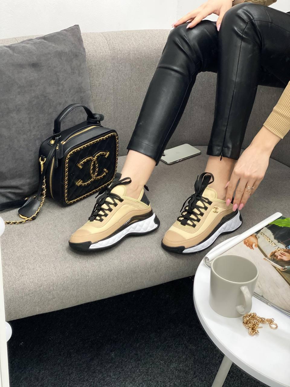 Chanel Brown White Black