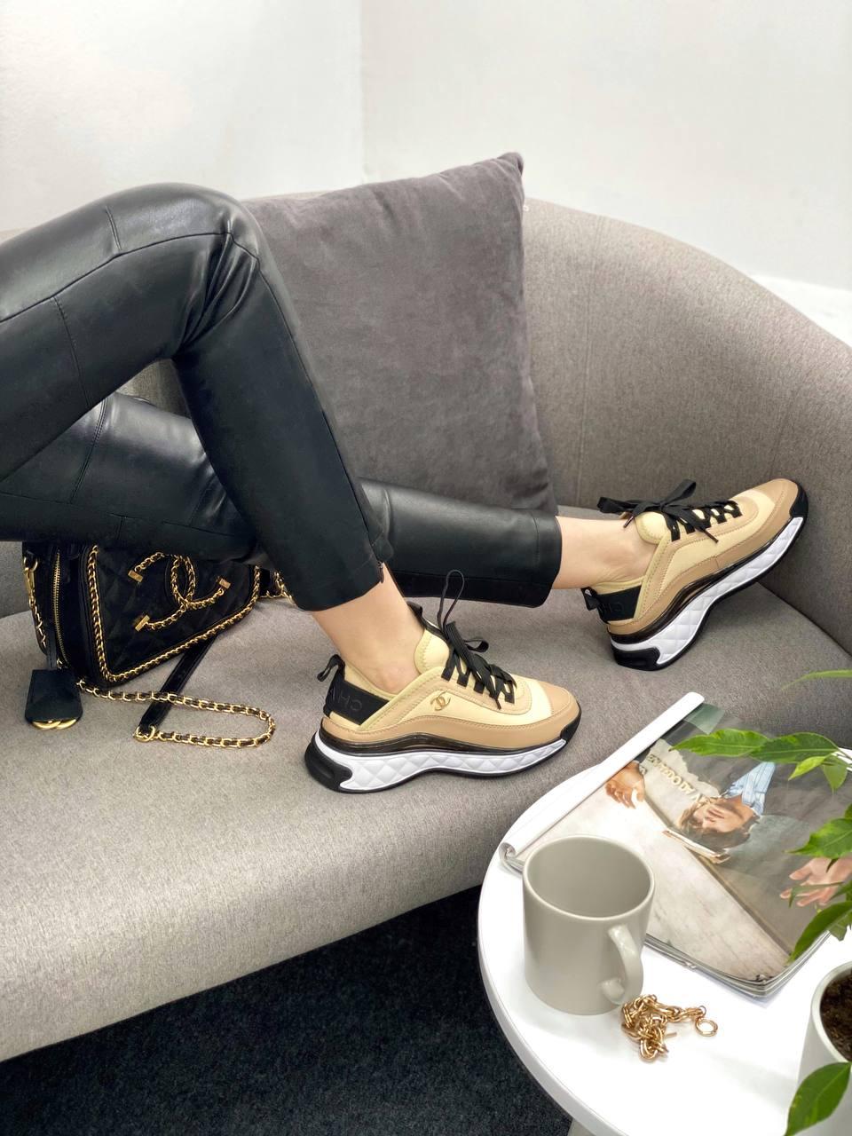 Chanel Brown White Black