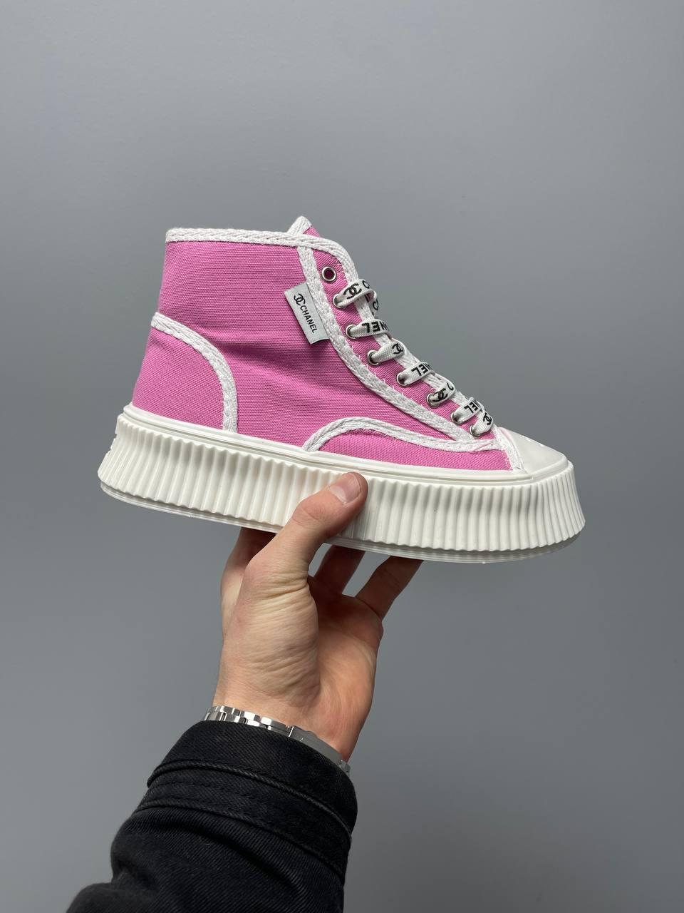 Chanel Sneakers Platform Pink