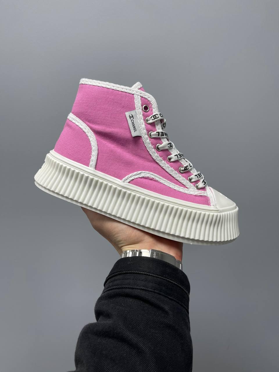 Chanel Sneakers Platform Pink