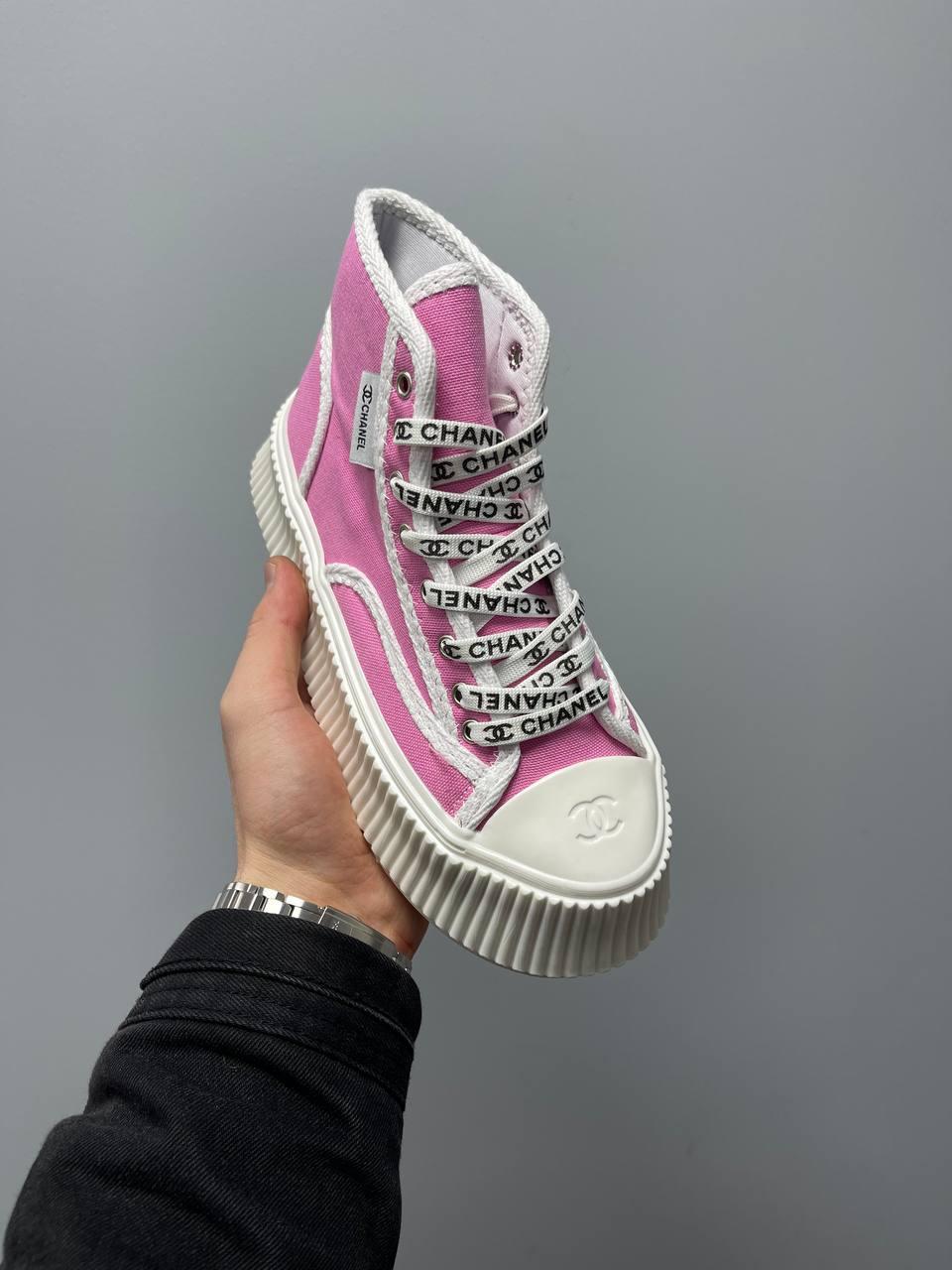 Chanel Sneakers Platform Pink