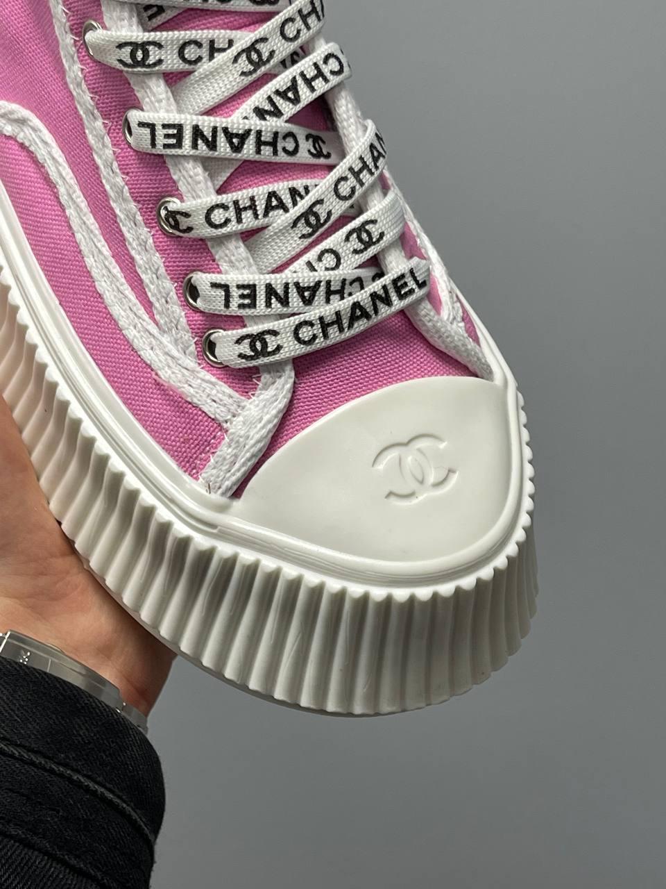 Chanel Sneakers Platform Pink