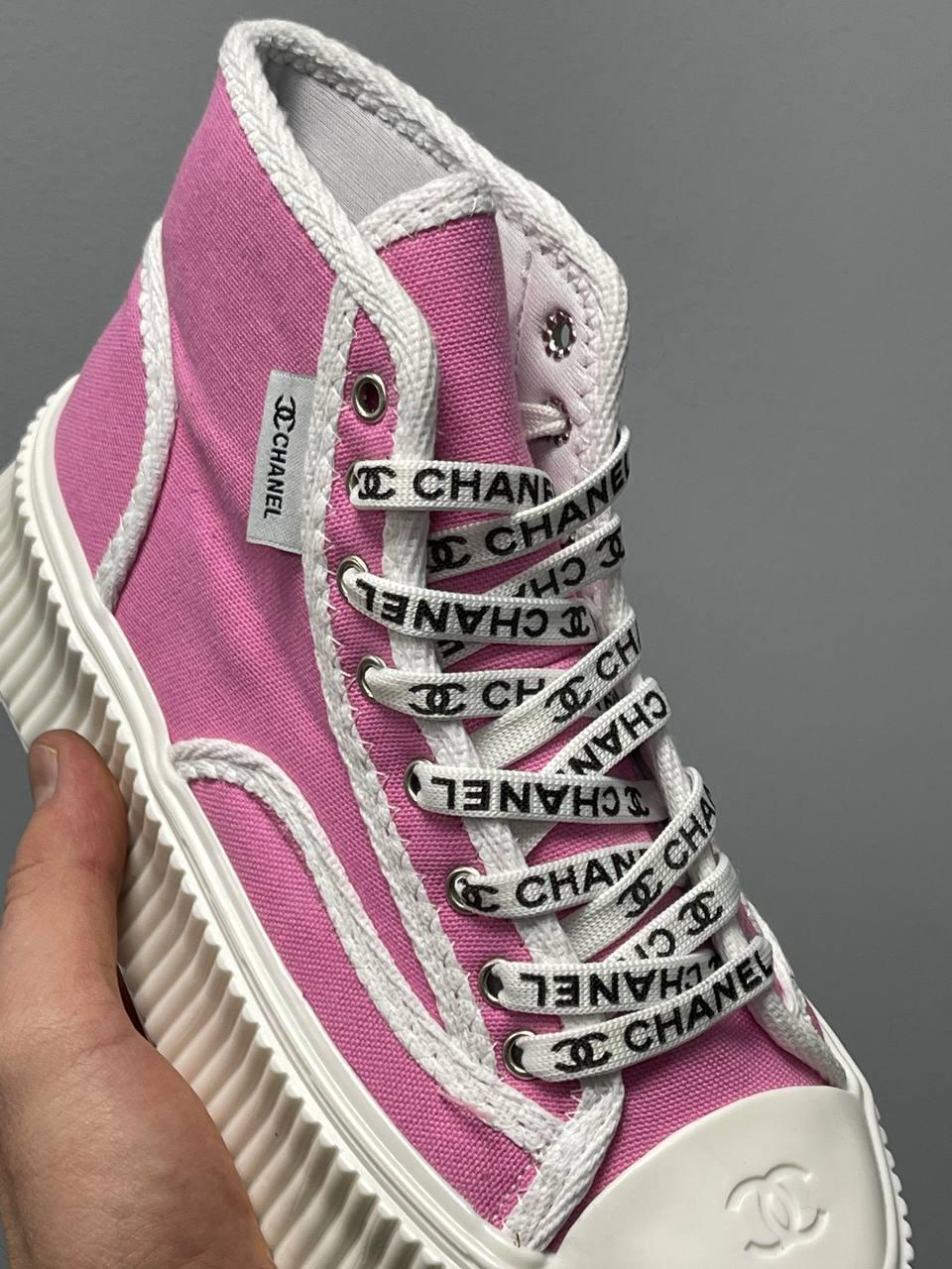 Chanel Sneakers Platform Pink