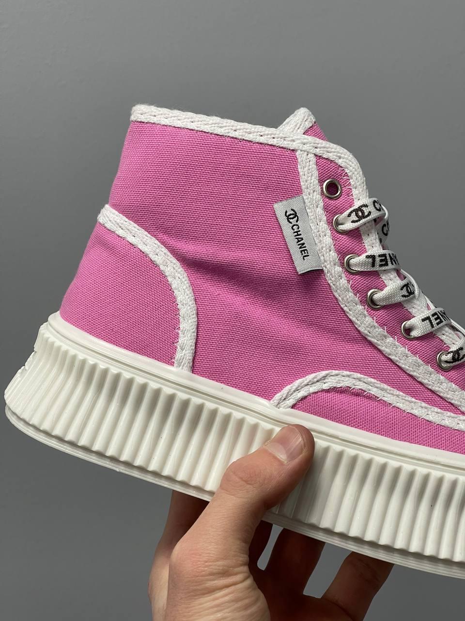 Chanel Sneakers Platform Pink