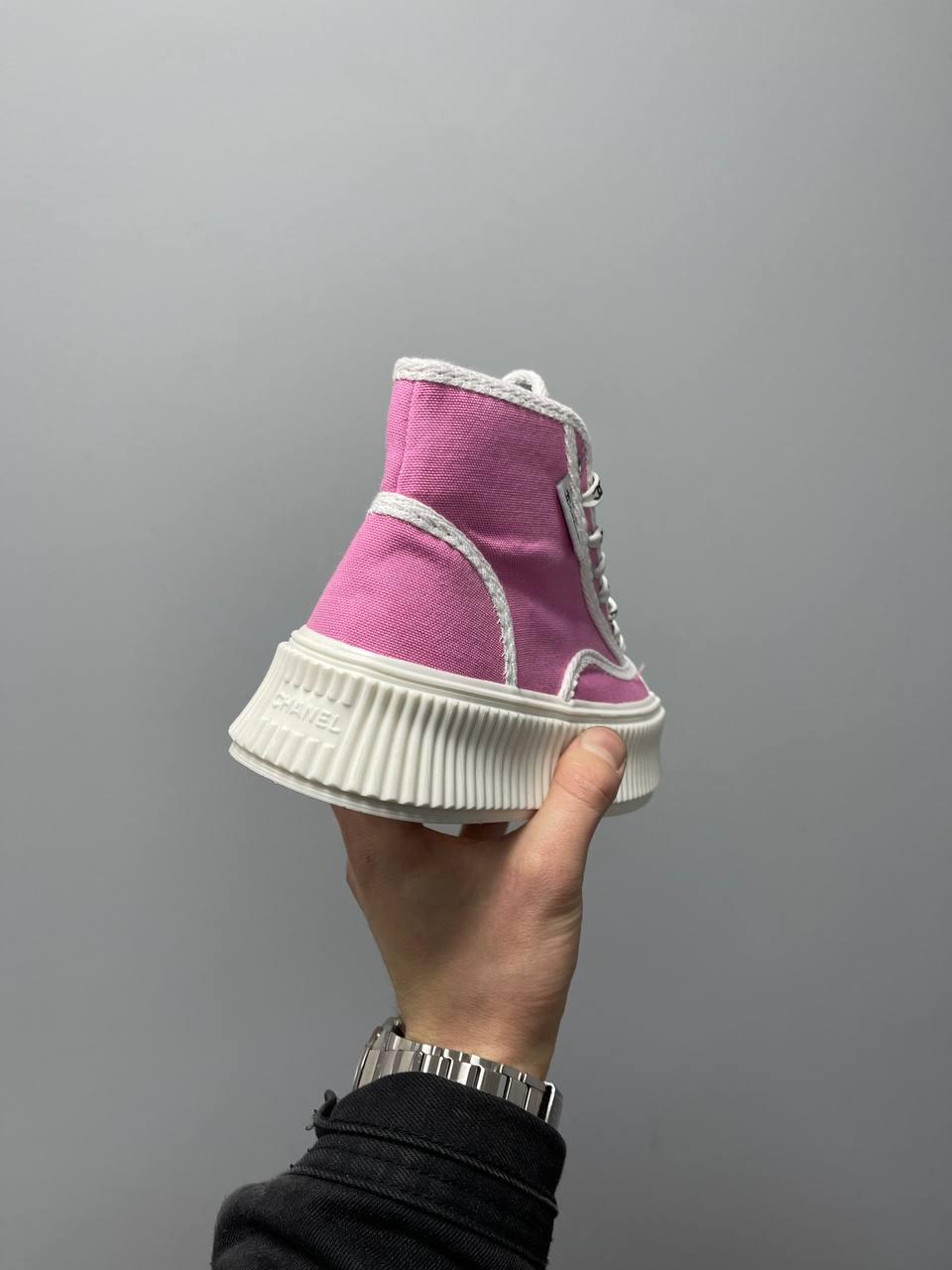 Chanel Sneakers Platform Pink