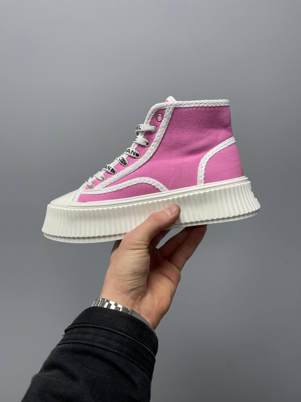 Chanel Sneakers Platform Pink