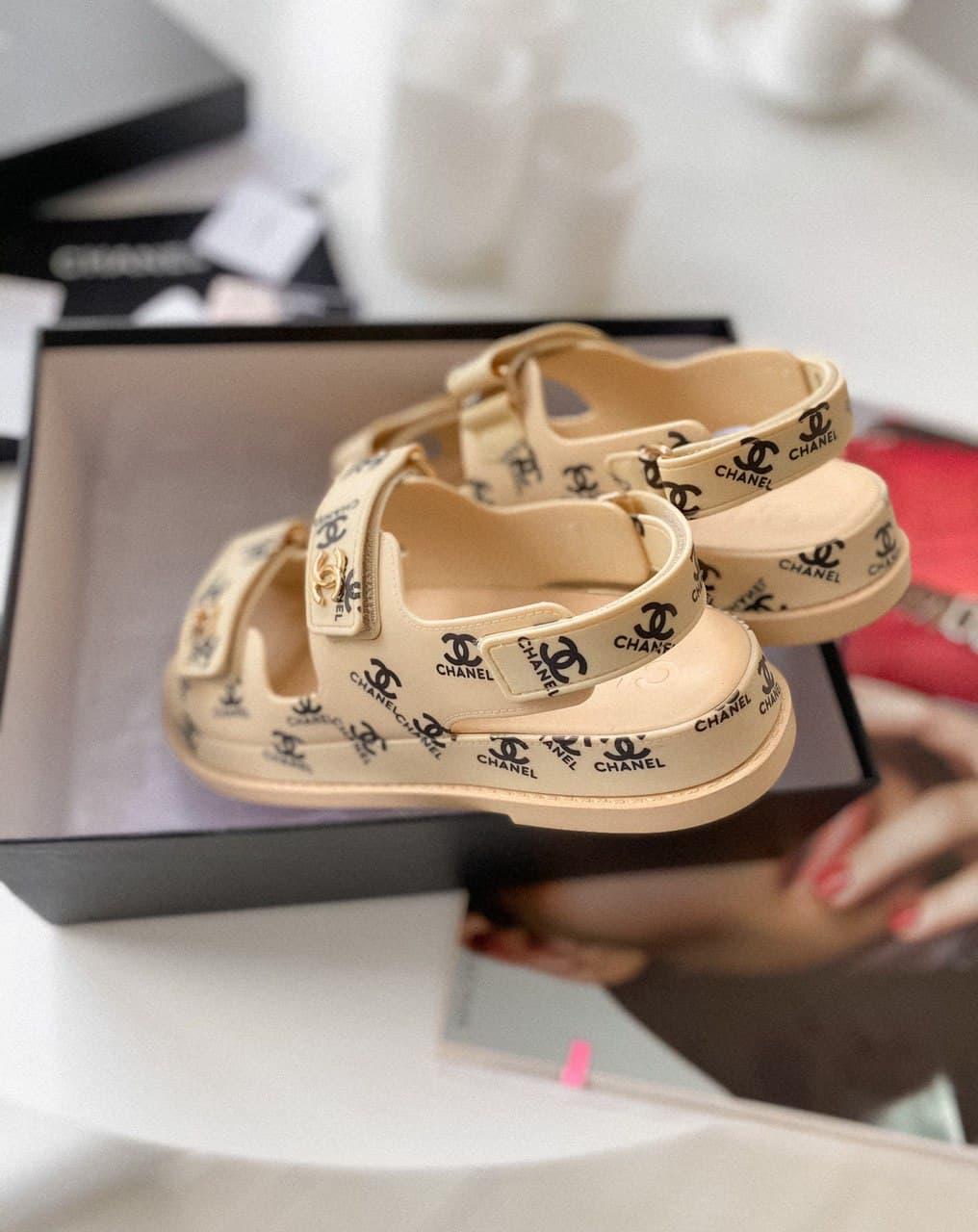 Chanel Dad Beige Logo