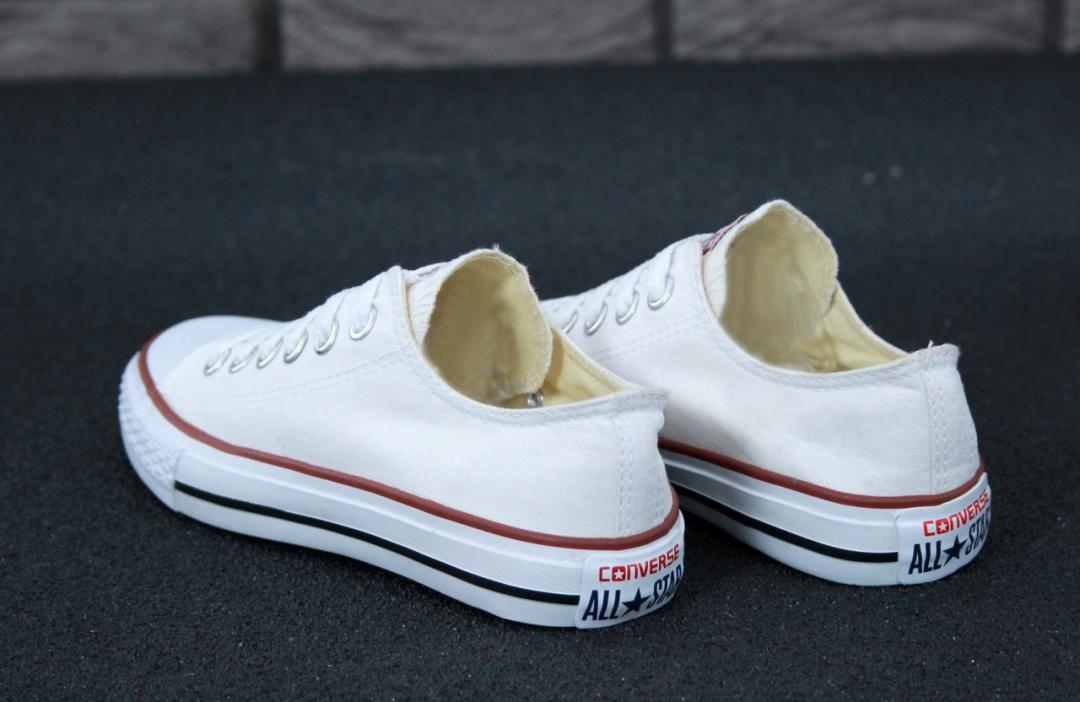 Converse White Black & Red Lines