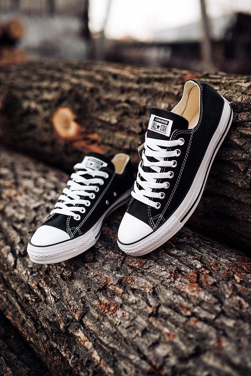 Converse Low Black White Black Line