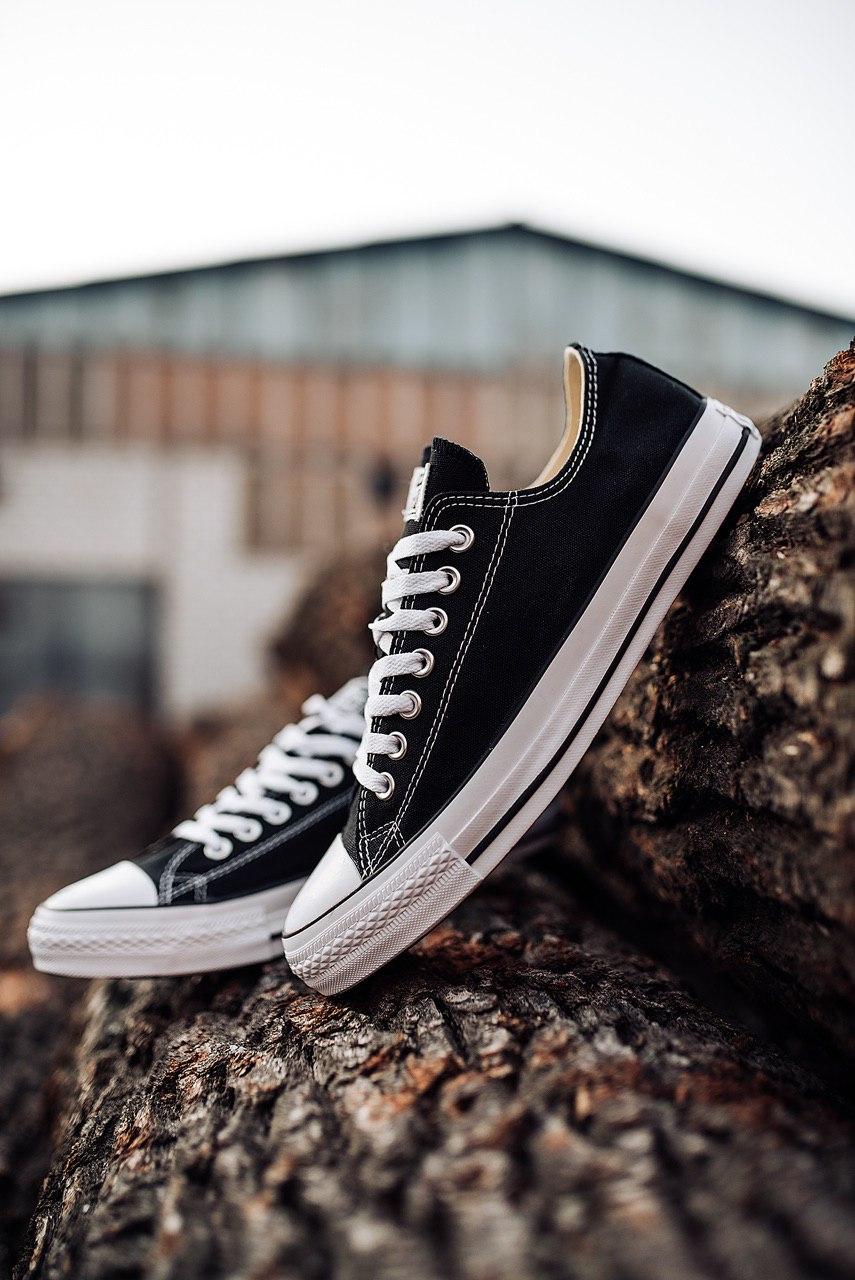 Converse Low Black White Black Line