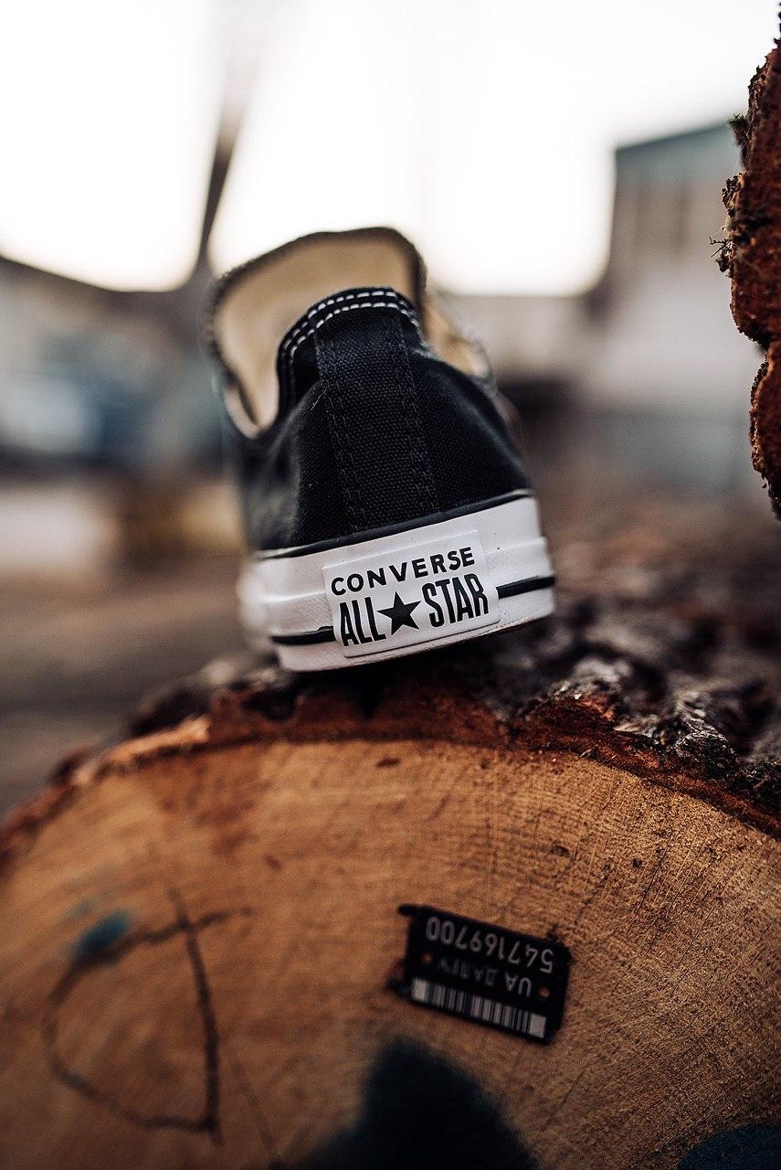 Converse Low Black White Black Line
