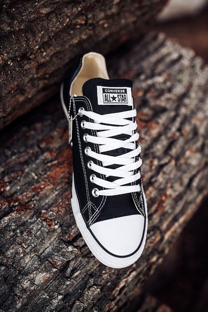 Converse Low Black White Black Line