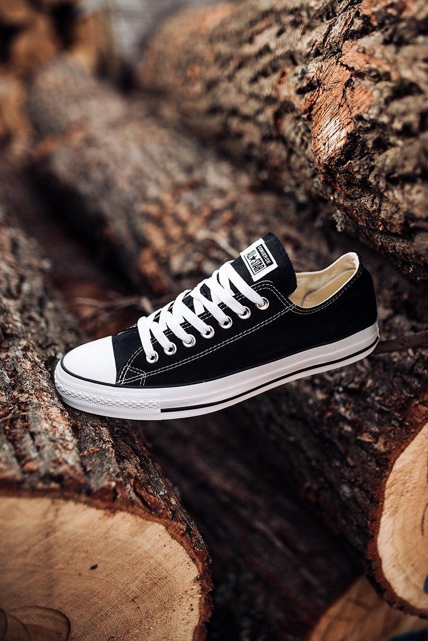Converse Low Black White Black Line