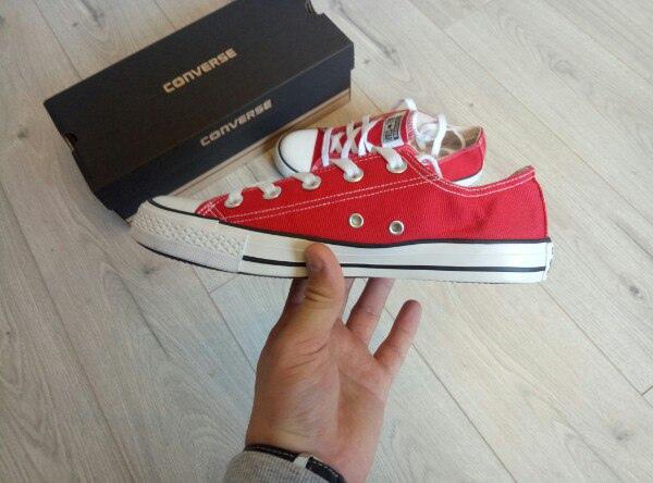 Converse Low Red White Black Line