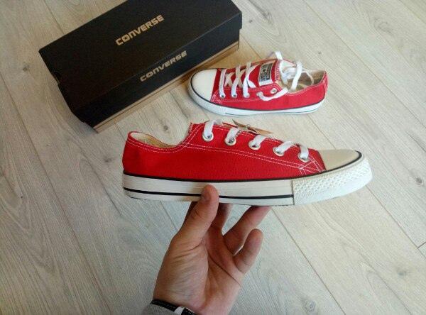 Converse Low Red White Black Line