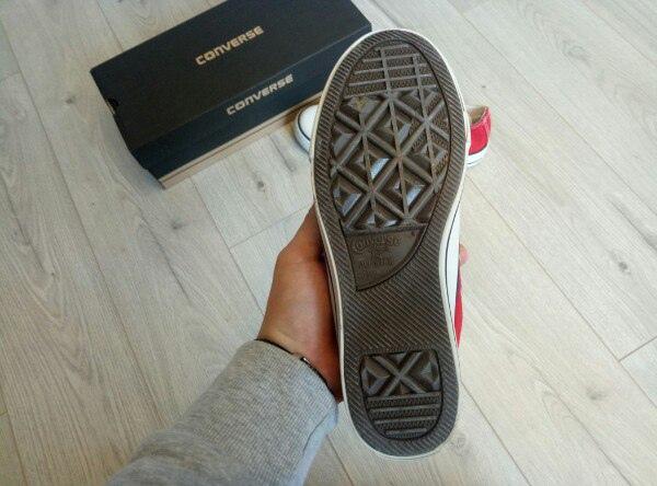 Converse Low Red White Black Line