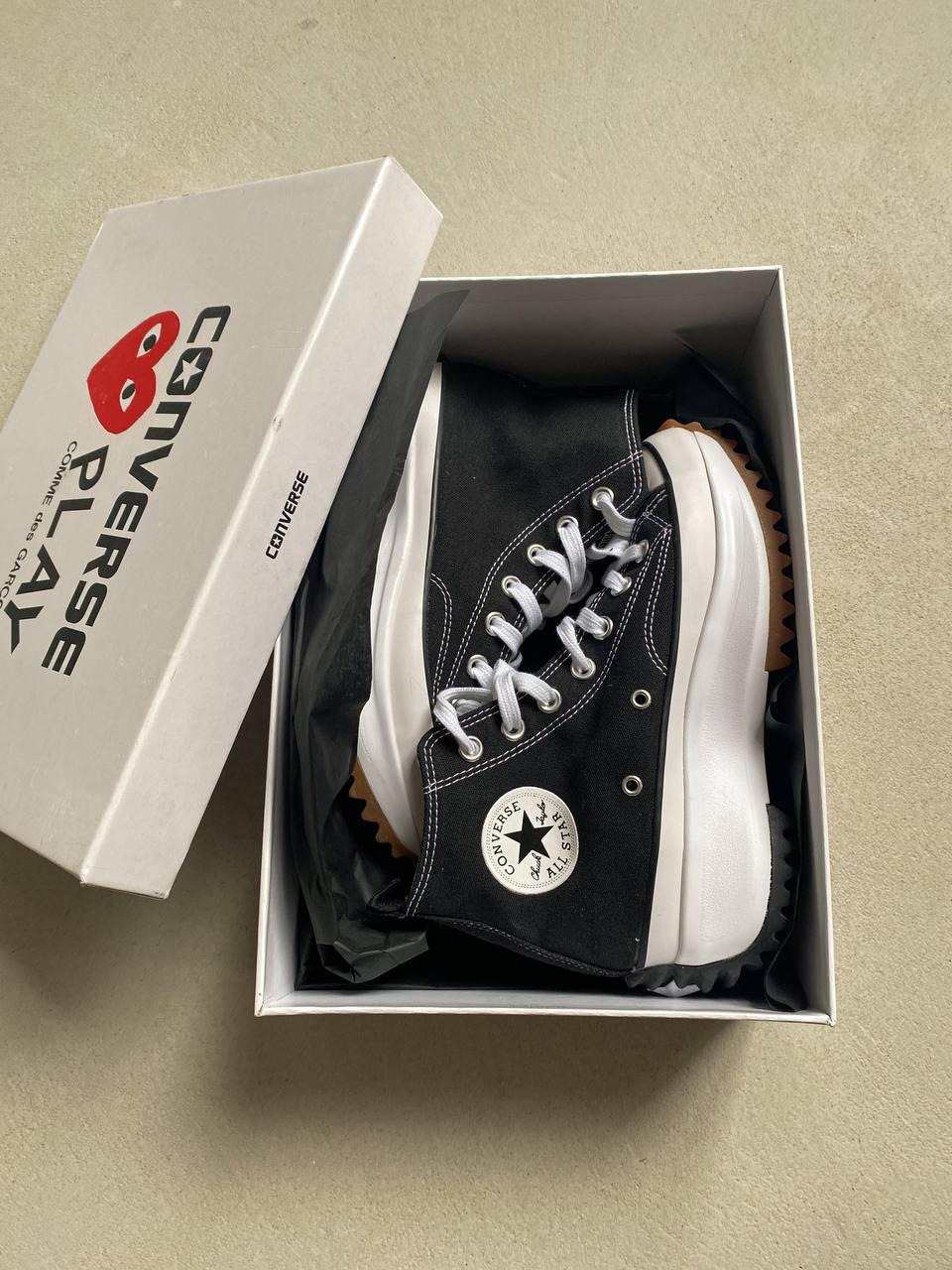 Converse Run Star High Black White