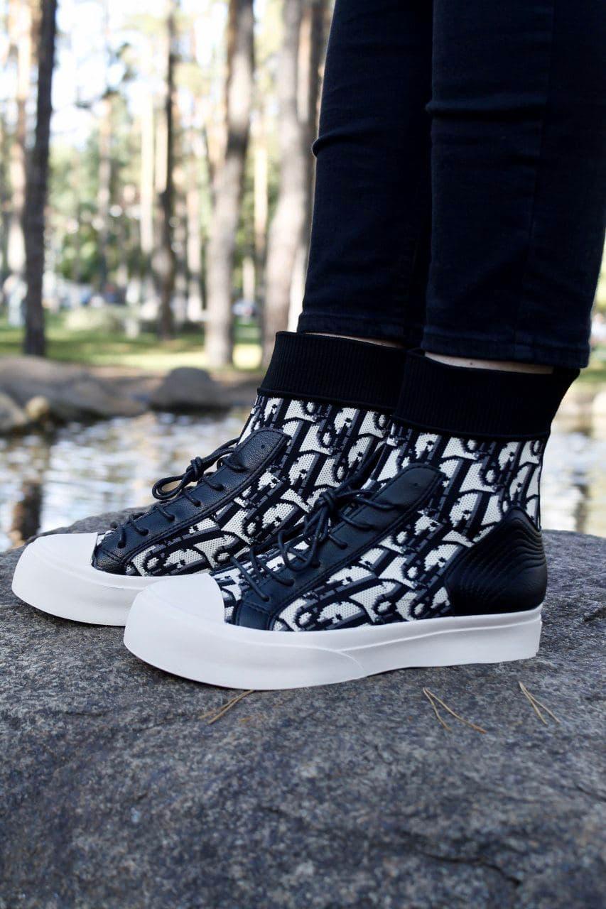 Dior Boots Black White