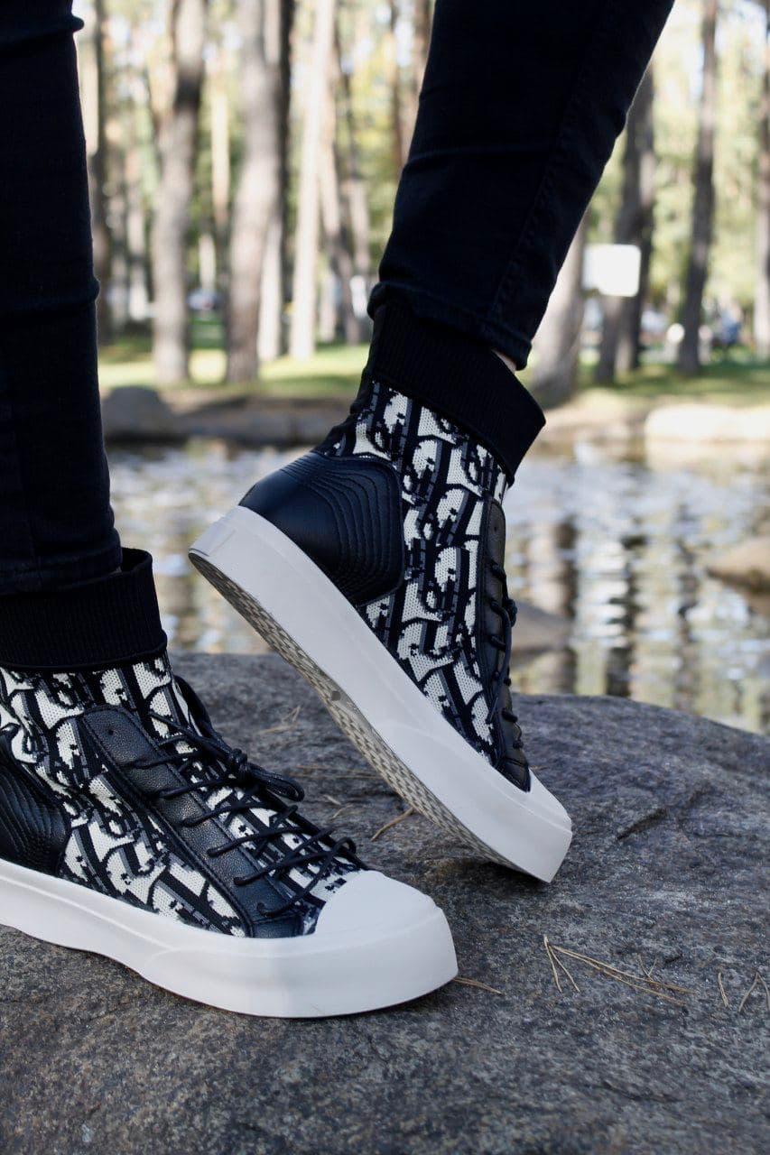Dior Boots Black White