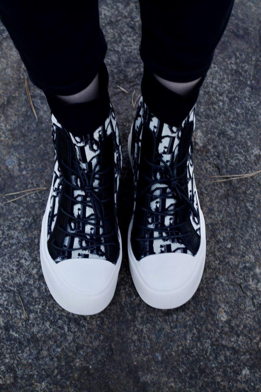 Dior Boots Black White