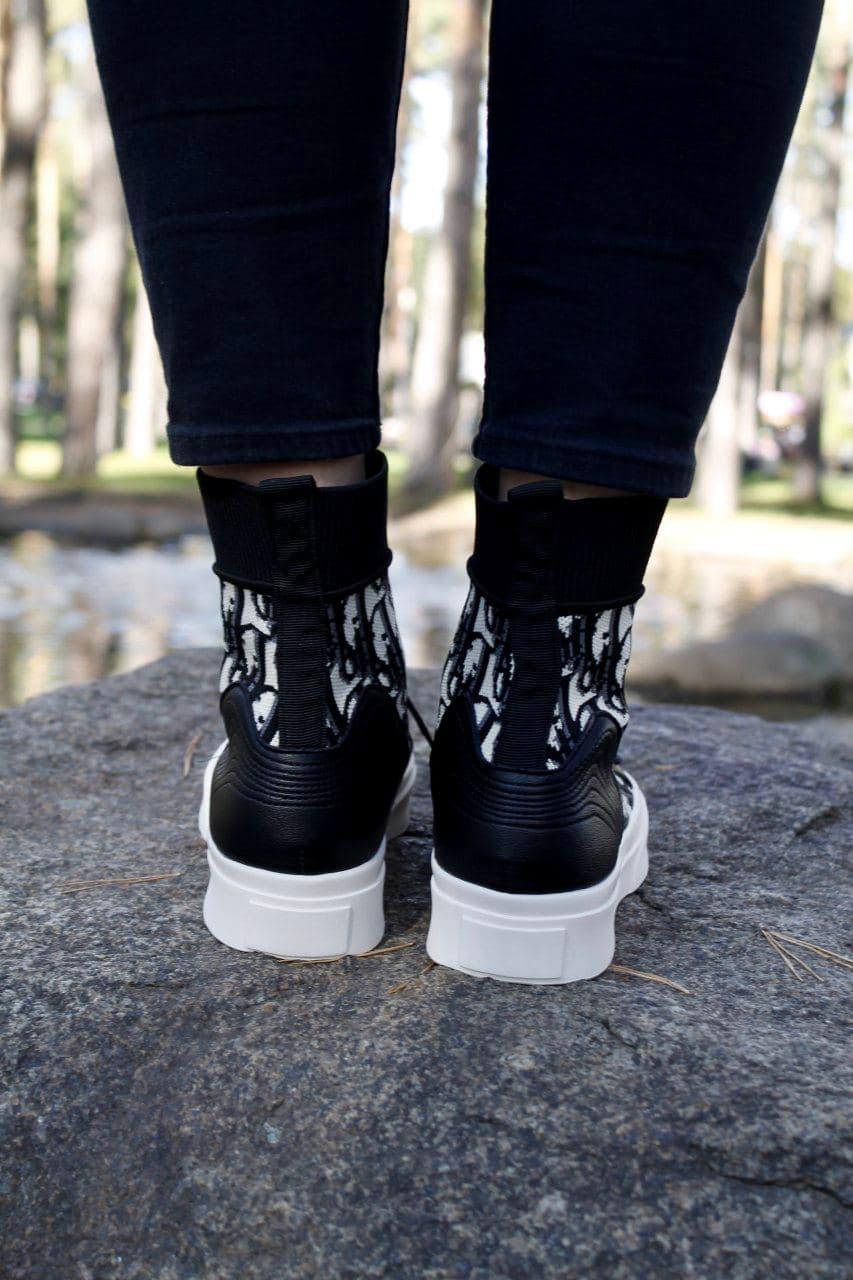 Dior Boots Black White
