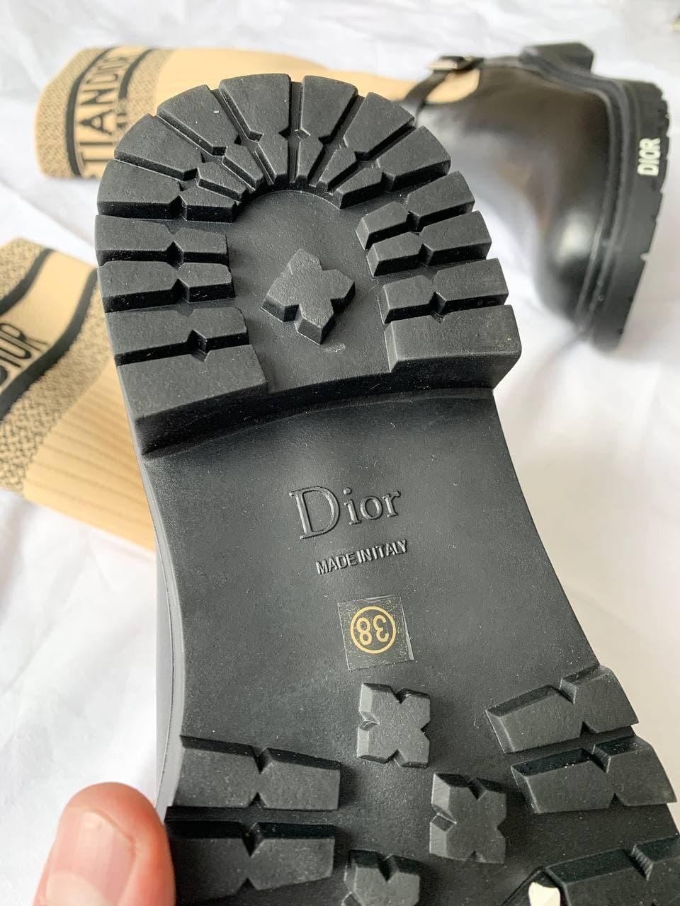 Dior D-Major Boots Cream Black