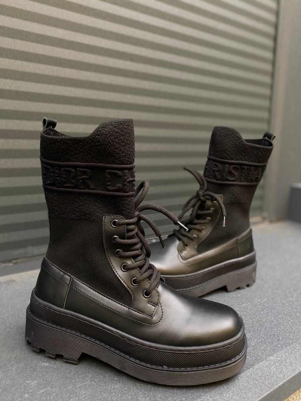 Dior Boot Black Sock